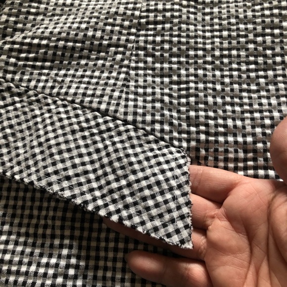 Gingham Black and White Mini Skirt - Picture 7 of 13